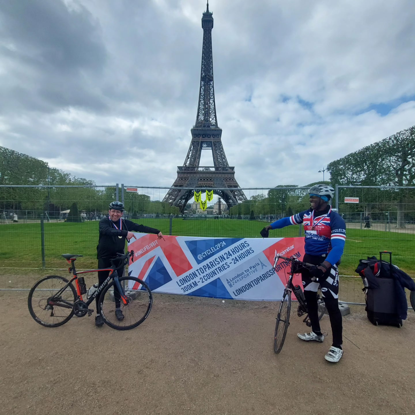 Clayton Delaney at the Eiffel Tower, Paris 2024